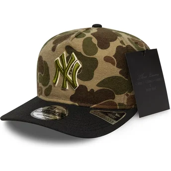 Petten gebogen camouflage verstelbaar 19TWENTY Brushed Cotton Three Looms Duck van New York Yankees MLB van New Era