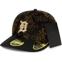 petten-gebogen-zwart-fitted-59fifty-low-profile-floral-cord-three-looms-printed-corduroy-van-detroit-tigers-mlb-van-new-era