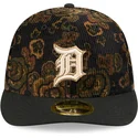 petten-gebogen-zwart-fitted-59fifty-low-profile-floral-cord-three-looms-printed-corduroy-van-detroit-tigers-mlb-van-new-era