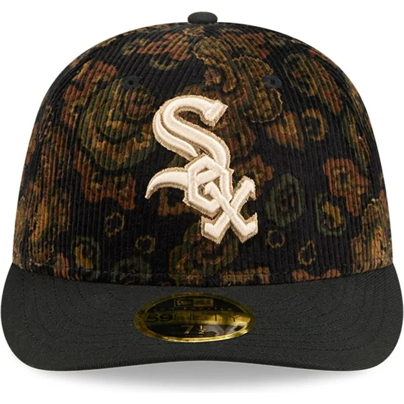 petten-gebogen-zwart-fitted-59fifty-low-profile-floral-cord-three-looms-printed-corduroy-van-chicago-white-sox-mlb-van-new-era petten-gebogen-zwart-fitted-59fifty-low-profile-floral-cord-three-looms-printed-corduroy-van-chicago-white-sox-mlb-van-new-era