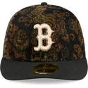 petten-gebogen-zwart-fitted-59fifty-low-profile-floral-cord-three-looms-printed-corduroy-van-boston-red-sox-mlb-van-new-era