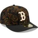 petten-gebogen-zwart-fitted-59fifty-low-profile-floral-cord-three-looms-printed-corduroy-van-boston-red-sox-mlb-van-new-era