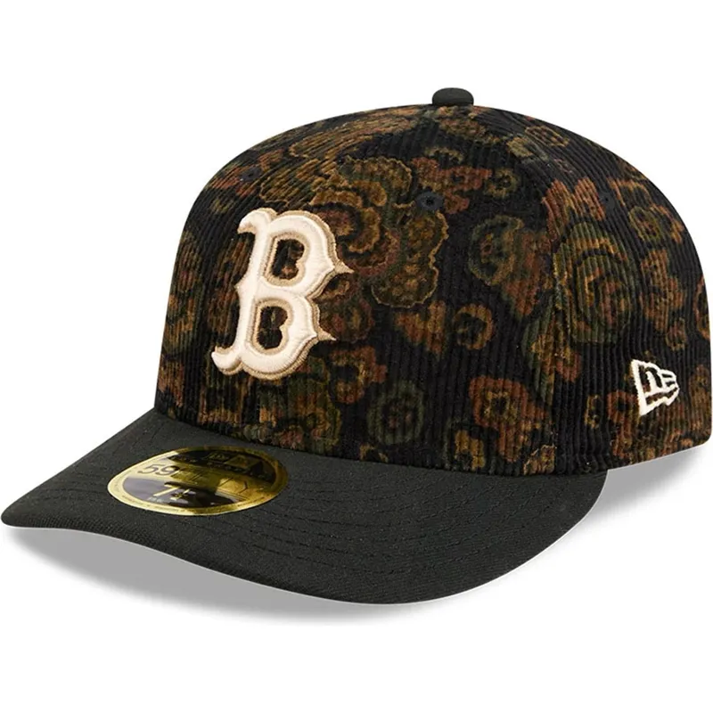 petten-gebogen-zwart-fitted-59fifty-low-profile-floral-cord-three-looms-printed-corduroy-van-boston-red-sox-mlb-van-new-era petten-gebogen-zwart-fitted-59fifty-low-profile-floral-cord-three-looms-printed-corduroy-van-boston-red-sox-mlb-van-new-era