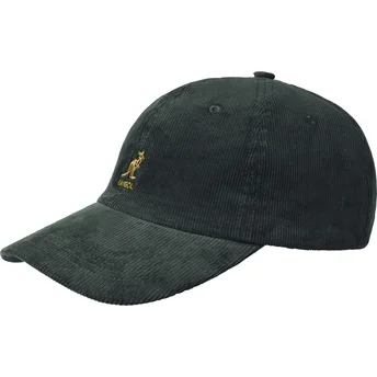 Petten gebogen groen verstelbaar Cord Baseball Forrester van Kangol