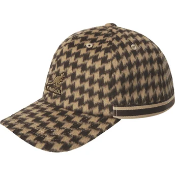Petten gebogen bruin verstelbaar Block Zig Baseball Brown van Kangol