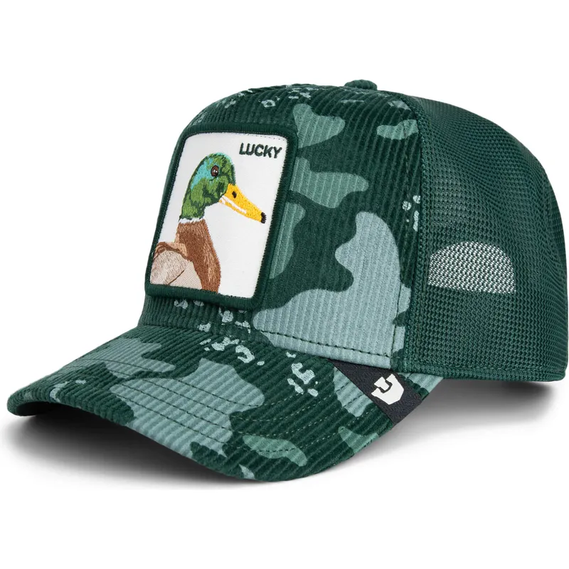 petten-gebogen-groen-snapback-lucky-duck-corduroy-camo-the-farm-van-goorin-bros