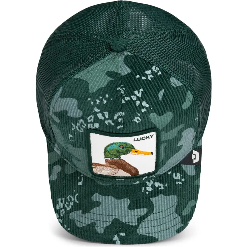 petten-gebogen-groen-snapback-lucky-duck-corduroy-camo-the-farm-van-goorin-bros