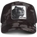 petten-gebogen-zwart-snapback-panther-corduroy-camo-the-farm-van-goorin-bros