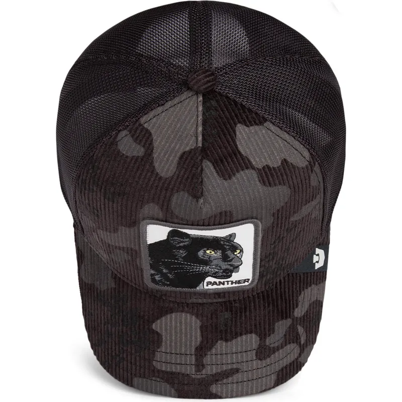 petten-gebogen-zwart-snapback-panther-corduroy-camo-the-farm-van-goorin-bros