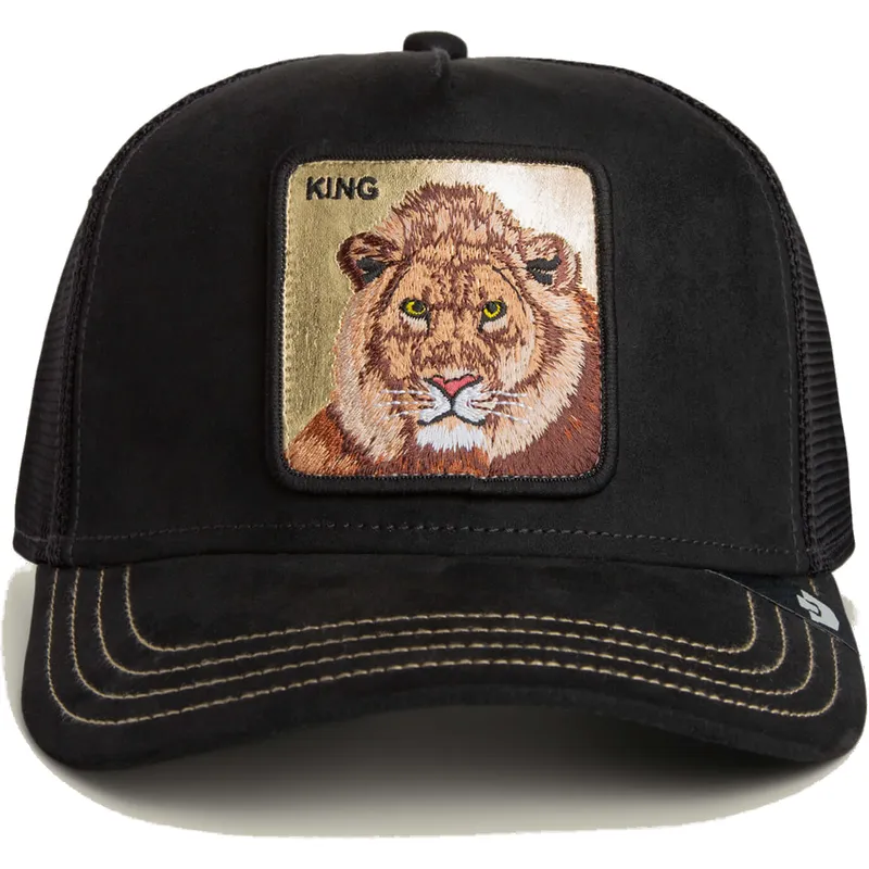 petten-gebogen-zwart-snapback-king-golden-suede-the-farm-van-goorin-bros