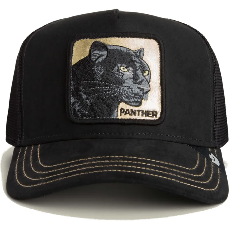petten-gebogen-zwart-snapback-panther-golden-suede-the-farm-van-goorin-bros petten-gebogen-zwart-snapback-panther-golden-suede-the-farm-van-goorin-bros