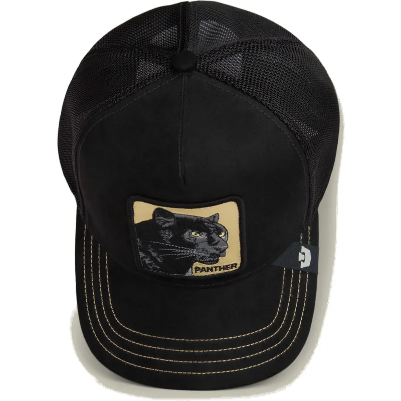 petten-gebogen-zwart-snapback-panther-golden-suede-the-farm-van-goorin-bros petten-gebogen-zwart-snapback-panther-golden-suede-the-farm-van-goorin-bros