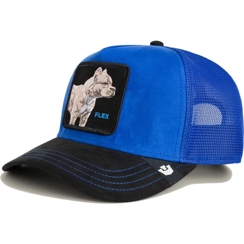 petten-gebogen-blauw-snapback-flex-suede-the-farm-van-goorin-bros petten-gebogen-blauw-snapback-flex-suede-the-farm-van-goorin-bros
