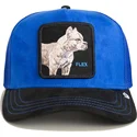 petten-gebogen-blauw-snapback-flex-suede-the-farm-van-goorin-bros