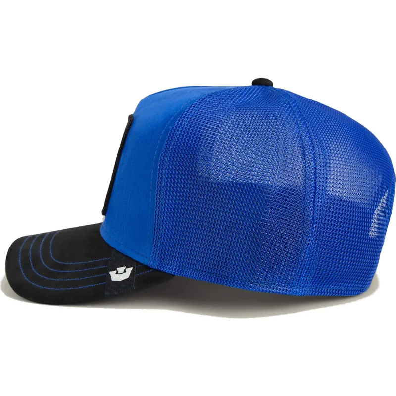 petten-gebogen-blauw-snapback-flex-suede-the-farm-van-goorin-bros petten-gebogen-blauw-snapback-flex-suede-the-farm-van-goorin-bros