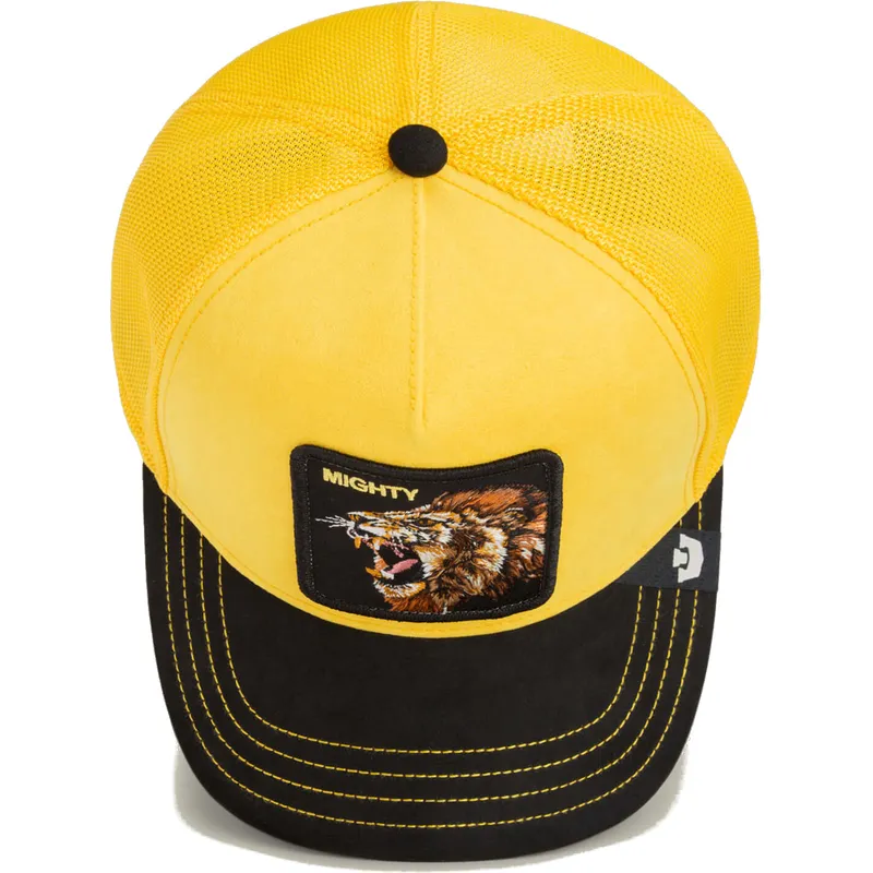 petten-gebogen-geel-snapback-mighty-lion-suede-the-farm-van-goorin-bros