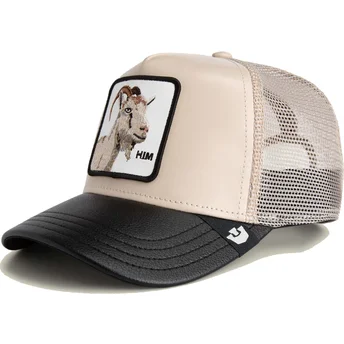 Petten gebogen beige snapback Him Courtside The Farm van Goorin Bros.