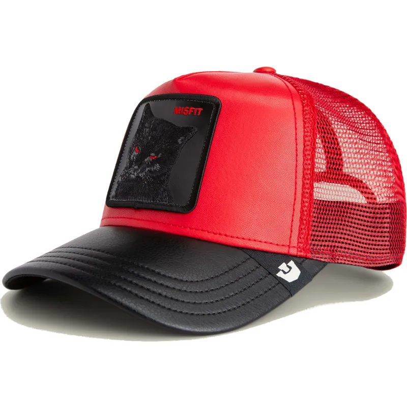 petten-gebogen-rood-snapback-misfit-courtside-the-farm-van-goorin-bros