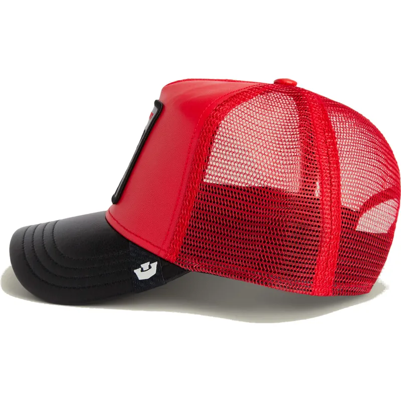 petten-gebogen-rood-snapback-misfit-courtside-the-farm-van-goorin-bros