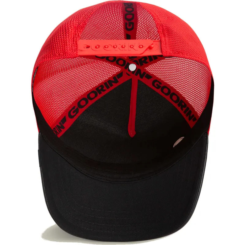 petten-gebogen-rood-snapback-misfit-courtside-the-farm-van-goorin-bros