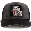 petten-gebogen-zwart-snapback-strength-panther-velour-the-farm-van-goorin-bros