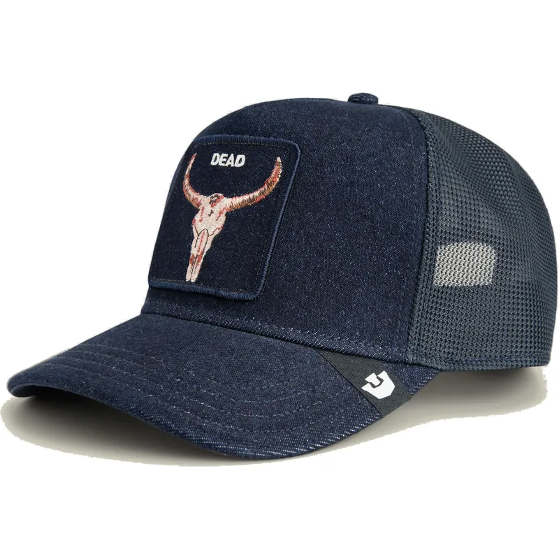 petten-gebogen-marineblauw-snapback-dead-denim-the-farm-van-goorin-bros