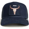 petten-gebogen-marineblauw-snapback-dead-denim-the-farm-van-goorin-bros