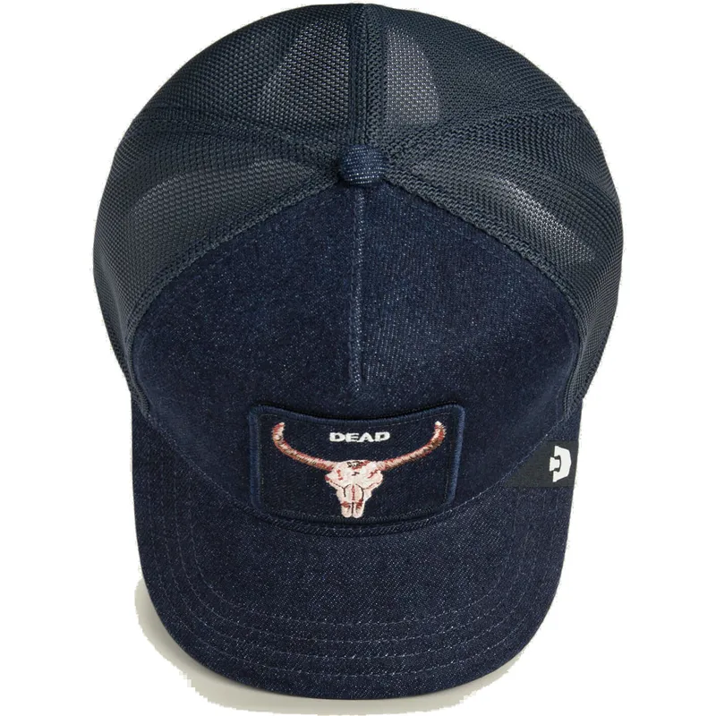 petten-gebogen-marineblauw-snapback-dead-denim-the-farm-van-goorin-bros