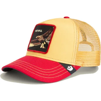Petten gebogen meerkleurig snapback The Faithful Eagle Sport The Farm van Goorin Bros.