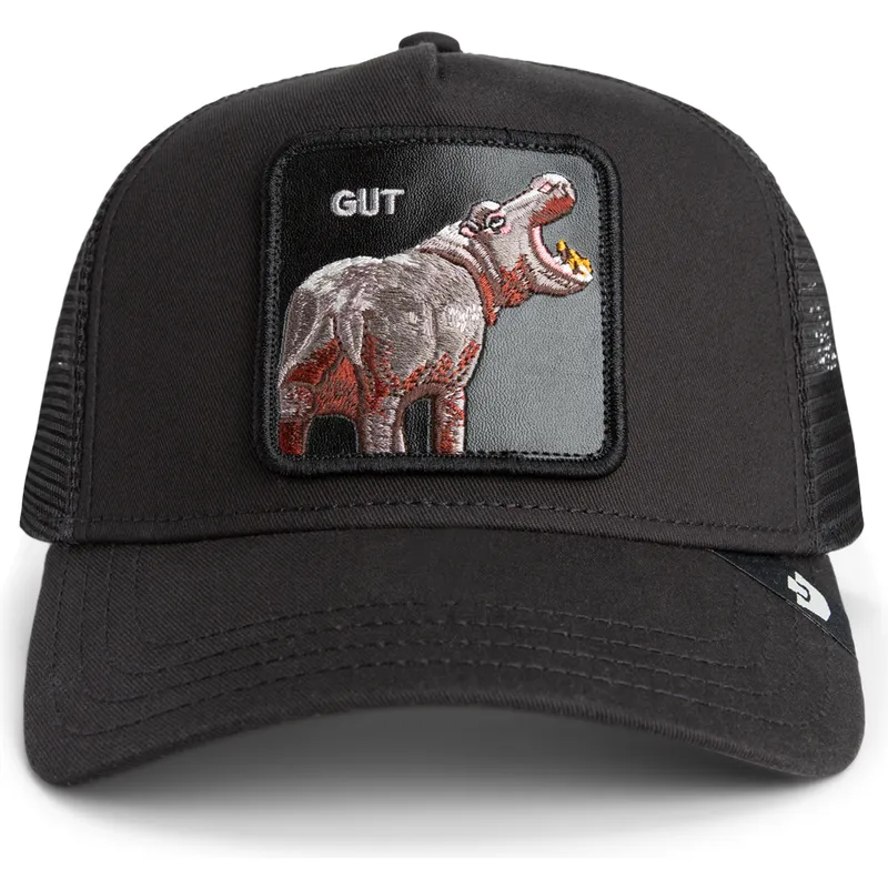 petten-gebogen-zwart-snapback-gut-hippo-sport-the-farm-van-goorin-bros