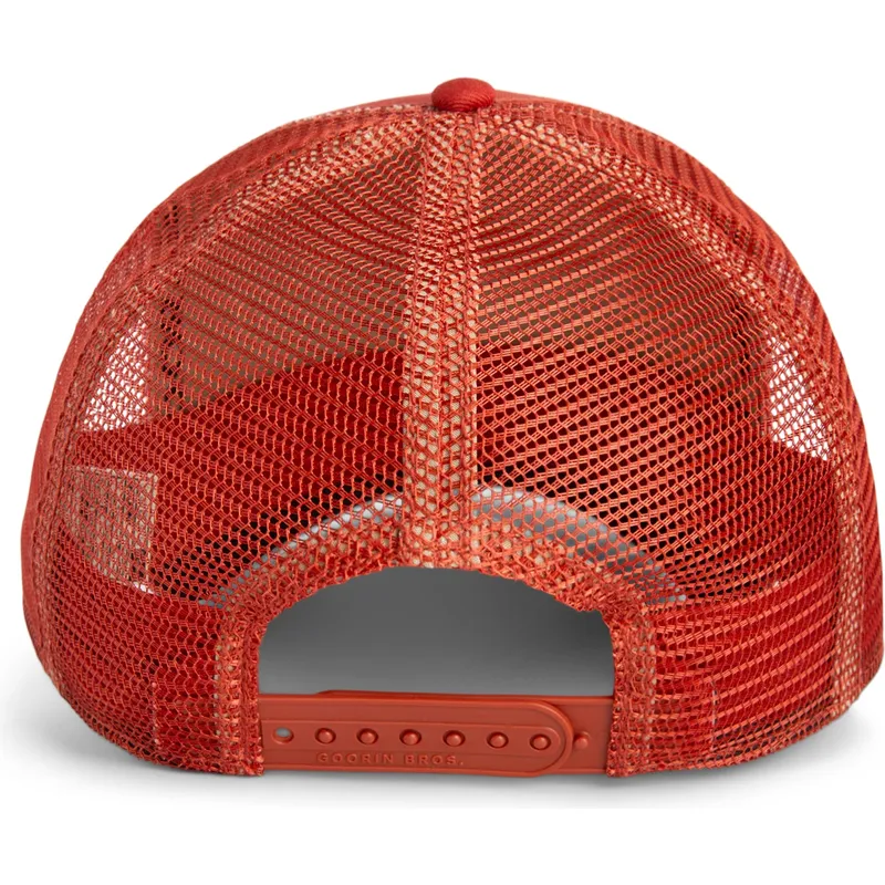 petten-gebogen-rood-snapback-the-extinct-skull-grit-the-farm-van-goorin-bros