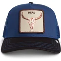 petten-gebogen-meerkleurig-snapback-two-tone-skull-grit-the-farm-van-goorin-bros