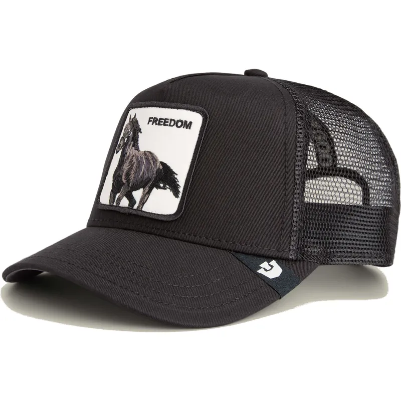 petten-gebogen-zwart-snapback-freedom-grit-the-farm-van-goorin-bros