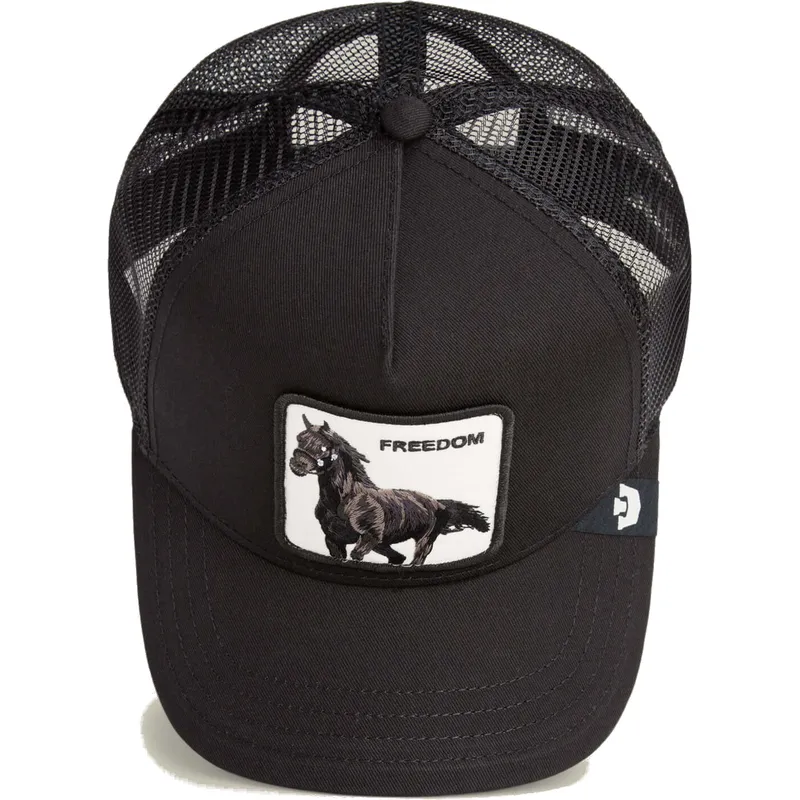 petten-gebogen-zwart-snapback-freedom-grit-the-farm-van-goorin-bros