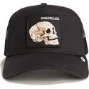 petten-gebogen-zwart-snapback-the-cancelled-skull-grit-the-farm-van-goorin-bros