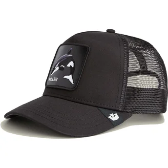 Petten gebogen zwart snapback Killer The Farm van Goorin Bros.