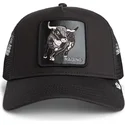 petten-gebogen-zwart-snapback-raging-the-farm-van-goorin-bros
