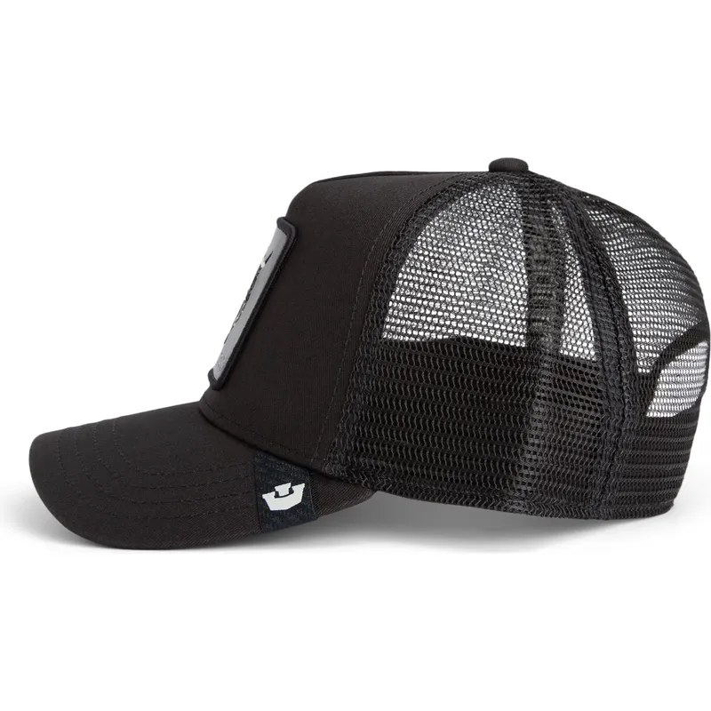 petten-gebogen-zwart-snapback-raging-the-farm-van-goorin-bros