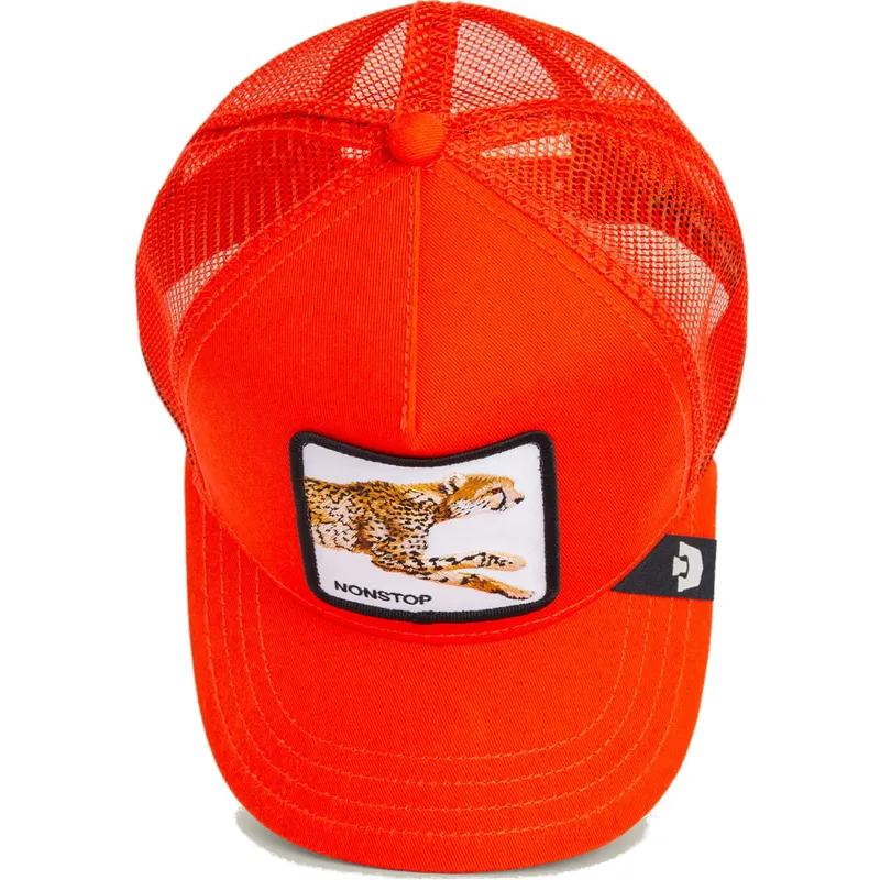 petten-gebogen-oranje-snapback-voor-kinderen-the-nonstop-mini-the-farm-van-goorin-bros