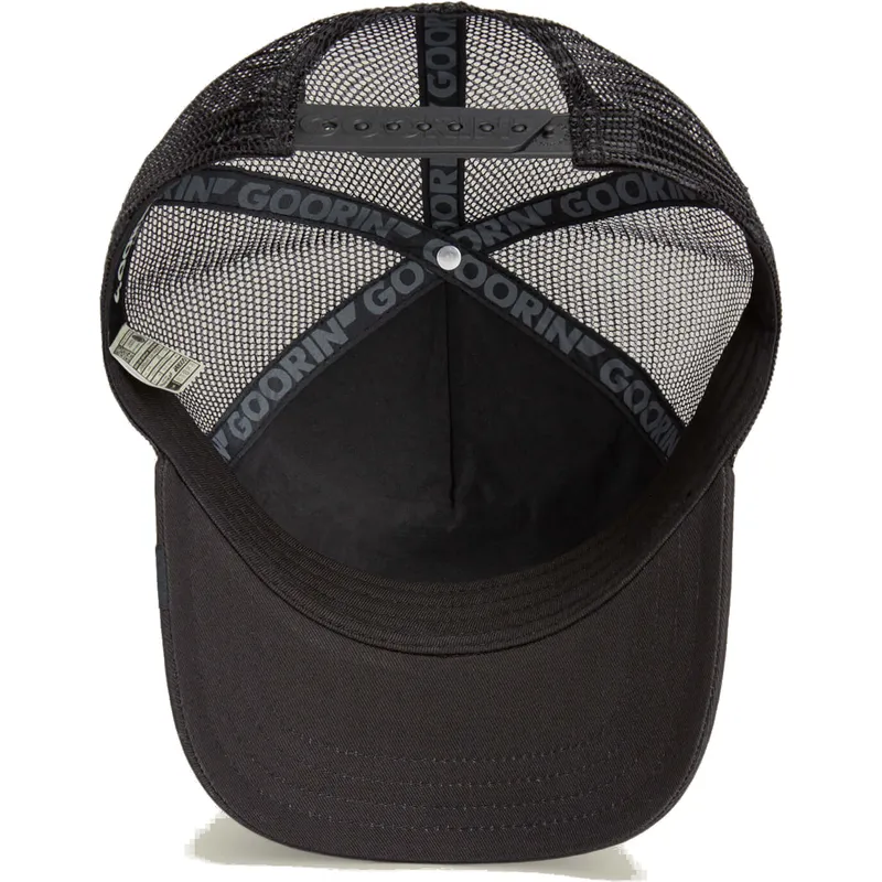 petten-gebogen-zwart-snapback-voor-kinderen-the-queen-mini-the-farm-van-goorin-bros