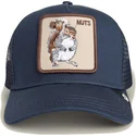 petten-gebogen-marineblauw-snapback-voor-kinderen-nuts-mini-the-farm-van-goorin-bros