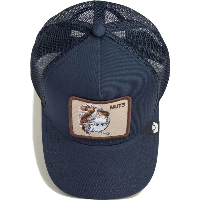 petten-gebogen-marineblauw-snapback-voor-kinderen-nuts-mini-the-farm-van-goorin-bros