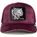 petten-gebogen-rood-snapback-savage-tiger-velour-the-farm-van-goorin-bros