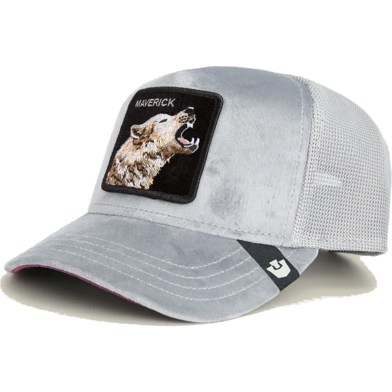 petten-gebogen-grijs-snapback-maverick-wolf-velour-the-farm-van-goorin-bros petten-gebogen-grijs-snapback-maverick-wolf-velour-the-farm-van-goorin-bros