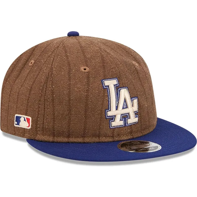 petten-plat-bruin-verstelbaar-9fifty-retro-crown-wool-pinstripe-van-los-angeles-dodgers-mlb-van-new-era petten-plat-bruin-verstelbaar-9fifty-retro-crown-wool-pinstripe-van-los-angeles-dodgers-mlb-van-new-era