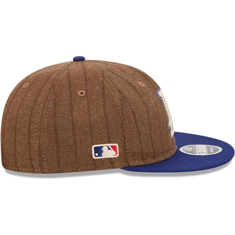 petten-plat-bruin-verstelbaar-9fifty-retro-crown-wool-pinstripe-van-los-angeles-dodgers-mlb-van-new-era petten-plat-bruin-verstelbaar-9fifty-retro-crown-wool-pinstripe-van-los-angeles-dodgers-mlb-van-new-era