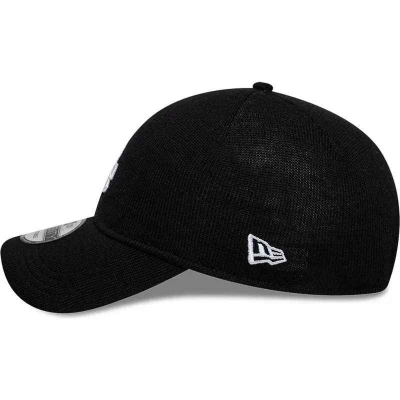 petten-gebogen-zwart-verstelbaar-9twenty-merino-wool-van-los-angeles-dodgers-mlb-van-new-era