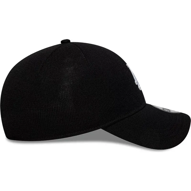 petten-gebogen-zwart-verstelbaar-9twenty-merino-wool-van-los-angeles-dodgers-mlb-van-new-era