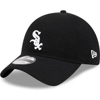 Petten gebogen zwart verstelbaar 9TWENTY Merino Wool van Chicago White Sox MLB van New Era