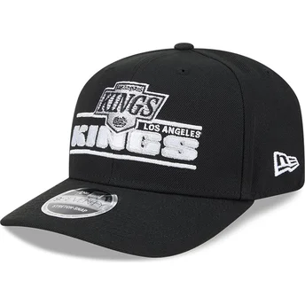 Petten gebogen zwart snapback 9SEVENTY Stretch Snap Stated van Los Angeles Kings NHL van New Era